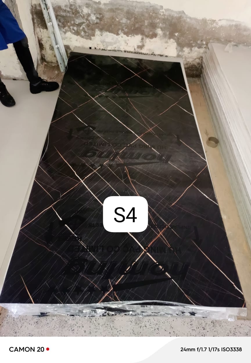 PVC marble sheet black
